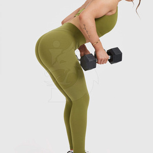 Legging de yoga sur mesure en polyester et coton, élastique, respirant, tricoté, de haute qualité, style unique pour la confection sur mesure - Product Image 2