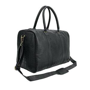 กระเป๋าเดินทางหนังสไตล์เรโทร กระเป๋าถือขนาดใหญ่ ใส่ของได้เยอะ พกพาสะดวก กระเป๋าเดินทางขึ้นเครื่องบินได้ มีช่องใส่พาสปอร์ตด้านนอก ซิปทำมือ - Product Image 4