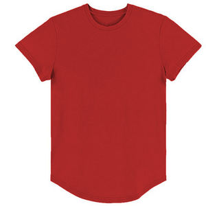 Camiseta Urbana para Hombre, Estilo Hip Hop, Cuello Alto, Sarga Sólida, con Logotipo de Marca Personalizado, ODM - Product Image 3