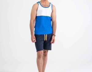 Débardeur pour homme de qualité supérieure, respirant, séchage rapide, tissu 100% coton, débardeur de musculation et de course - Product Image 1