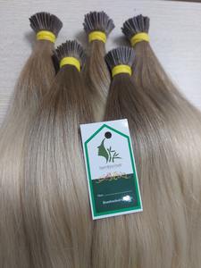 I-Tip 100% Virgin Raw Hair European Hair Keratin Pre Bonded Unprocessed Human Hair Extensions - Product Image 2