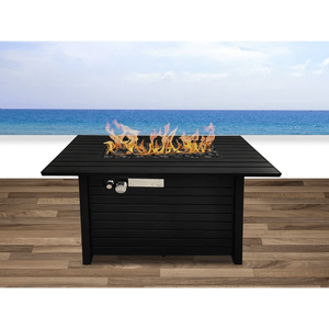 24-Inch H Steel Propane Outdoor <b>Fire</b> <b>Pit</b> <b>Table</b> <b>with</b> Lid CM 1124 - Product Image 1