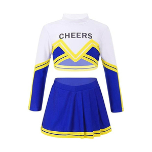 Uniformes de Porristas Personalizados con Estampado Profesional en Poliéster con Pedrería, Conjuntos de Dos Piezas para Baile de Adultos - Product Image 1