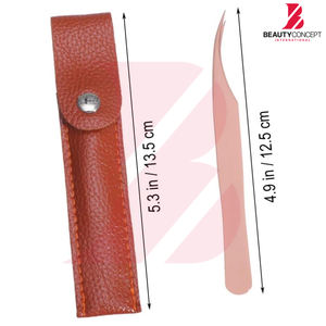 Pince à épiler antidérapante à pointe en fibre de précision, design ergonomique pour extensions de cils et application de maquillage, pince à greffe - Product Image 3