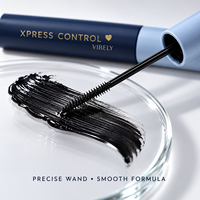VIBELY Slim Precision Mascara untuk Bulu Mata Lentik dan Terdefinisi, Kosmetik Rias Mata dengan Kuas Halus