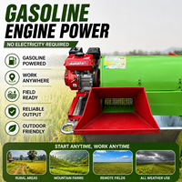 Décortiqueuse de riz à moteur essence Backbone pour petites exploitations agricoles, prête pour le champ, modèle TD80