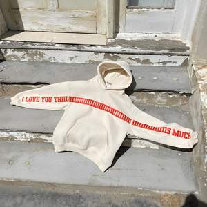 Sweat-shirt personnalisé avec logo brodé et slogan imprimé 'Je t'aime autant', sweat-shirt à col rond en coton unisexe, vente en gros, ODM - Product Image 3