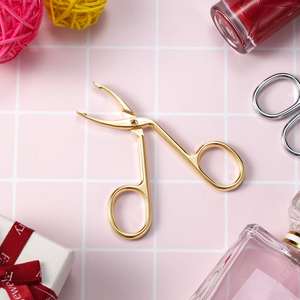 Juego de 3 Pinzas de Acero Inoxidable UBI, Hechas a Mano, de Lujo, Reutilizables, Duraderas, con Punta Curva, para Cejas, Depilación - Product Image 6