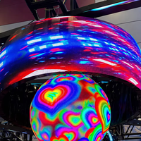 Écran LED flexible Transtech, panneau incurvé P1.2/P1.5/P1.8, 3840HZ, 600CD, haute luminosité, HDR10+, 4K, intérieur/publicité