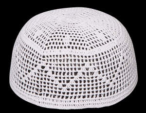 Chapeau de prière musulman en crochet pour hommes, bonnet Kufi uni, prix bas, vente en gros - Product Image 2