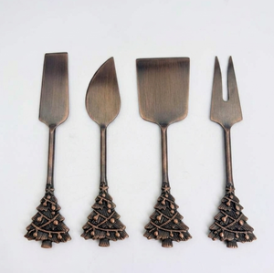 Juego de Utensilios para Queso de Acero Inoxidable con Diseño de Árbol de Navidad, Utensilios Metálicos Duraderos para Servir Queso - Product Image 2