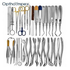 Juego de Instrumentos Quirúrgicos Dentales Manuales de Acero Inoxidable de Alta Calidad, Herramientas de Cuidado Bucal para Extracción de Dientes y Procedimientos de Implantes - Product Image 1