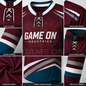 Premium Quality New Arrival Customized Team Wear Breathable Moisture Wicking Quick Dry Polyester Athletic Ice Hockey Uniform - Product Image 6
