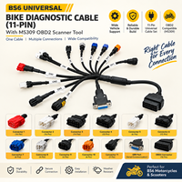 Kabel Scanner Diagnostik OBD2 11in1 Grosir, Alat Pengganti Universal untuk Sepeda Motor dan Mobil