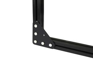 Four Oval Hole Triangle <b>Bracket</b> for Aluminum Extrusion Mounting Industrial <b>Black</b> Triangle Corner <b>Bracket</b> for Aluminum Profiles - Product Image 2