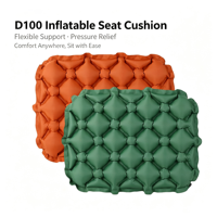 Coussin de siège gonflable portable pour le camping en plein air, la voiture, le bureau, les voyages