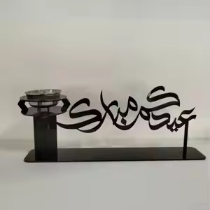 Support à bougies double artistique pour les encadrements de cheminées décoratifs et les présentations intérieures traditionnelles - Product Image 4