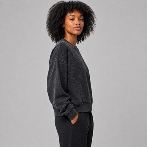 Sweat-shirts délavés pour femmes, best-sellers, nouvelle collection, vêtements de mode confortables pour femmes, OEM - Product Image 3