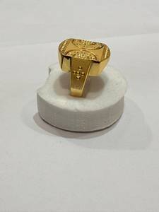 Wholesale Gold Plated Brass Men’s Pattern <b>Statement</b> <b>Ring</b> Bold Fashion Jewelry Gift Handmade Bulk Product - Product Image 3