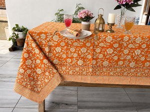Vintage Floral Tablecloth Blue Cotton Dining <b>Table</b> <b>Cover</b> Printed <b>Table</b> Linen Kitchen Decor Washable <b>Table</b> <b>Cover</b> - Product Image 2