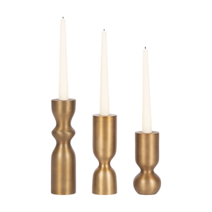 Iron <b>Candlestick</b> Holder Set <b>Black</b> Minimalist Design For Home Decoration Durable Metal Taper Candle Holders Handmade - Product Image 3