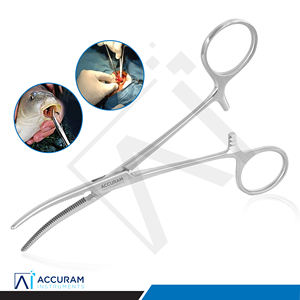Pinza Hemostática Curva Accuram Rochester Pean de 14 cm, Pinza Quirúrgica para Arterias, Instrumento de Acero Inoxidable con Bloqueo para Apósitos Dentales - Product Image 5
