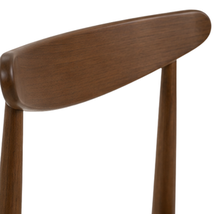 ARTERRA Handmade Teak Wood Midcentury Modern <b>Dining</b> Table <b>Set</b> <b>4</b> Solid Back <b>Chairs</b> Durable Eco-Friendly Restaurant Home Furniture - Product Image 5