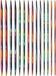 เข็มถักไม้หลากสีสำหรับงานถักโครเชต์ อุปกรณ์งานฝีมือถักนิตติ้ง - Product Image 5