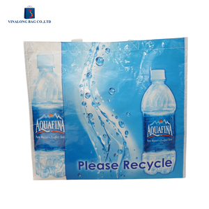 OEM RPET Foldable Shopping Bag Recycled Plastic Eco Tote Bag Durable Reusable Packaging Solution Use - Product Image 1