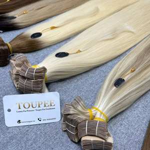 Dream Hair T03 Cheveux vierges vietnamiens en bandes adhésives 36 pouces Trame simple Lisse naturel Non traité Toutes les couleurs Logo personnalisé - Product Image 5