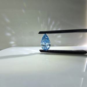 Diamante suelto de laboratorio con certificación IGI, 1 quilate, corte pera, azul intenso, VS1, CVD, para joyería. - Product Image 4