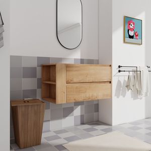 Mobile da Bagno a Parete da 36 Pollici con Cassetto a Chiusura Morbida, Esclusivo Mobile Senza Lavabo - Product Image 2