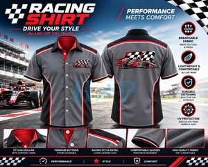 Maillot de course personnalisé à manches courtes, brodé, pour équipe de mécaniciens, séchage rapide, grandes tailles, maillots d'équipe de mécaniciens F1 - Product Image 2