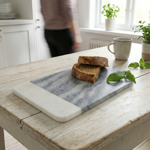 Planche à découper en marbre écologique, forme carrée, épaisseur 1,5 cm, compatible lave-vaisselle, pour fromage, paneer, fruits - Product Image 5