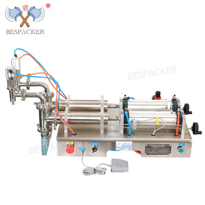 Macchina di Riempimento Liquidi Pneumatica a Doppia Testa Bespacker per Shampoo, <span class=keywords><strong>Gel</strong></span> Doccia, Sapone Liquido e Detersivo per Bucato - Product Image 2