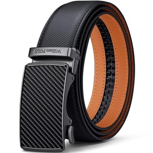 Cinturón de Cuero para Hombre con Hebilla de Aleación, 3.4cm de Ancho, 110-130cm de Largo, Diseño Moderno Resistente al Desgaste para Pantalones de Negocios - Product Image 2