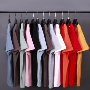 OEM Custom Logo Printed Embroidery Design 180g Pure Cotton Men's <b>Half</b>-<b>sleeved</b> <b>T</b>-<b>Shirt</b> Breathable Thin Neck <b>T</b>-<b>Shirt</b> Plus Size - Product Image 5