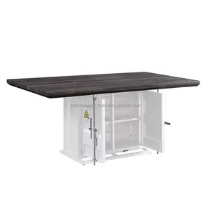 Luxury Handmade Modern Gold Finish Coffee <b>Table</b> <b>Adjustable</b> Height Glass Top Stainless Steel Frame Living Room Event <b>Tables</b> Made - Product Image 4