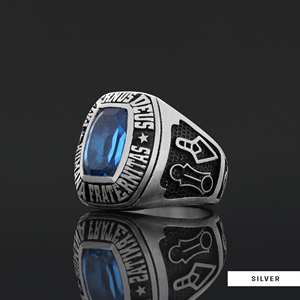 แหวนเมสัน BOJ รุ่น 038 แหวนเงินประดับเพชรแบบปรับแต่งได้ สำหรับรับปริญญา มหาวิทยาลัย  สำหรับทั้งชายและหญิง ของขวัญสำหรับงานปาร์ตี้ ราคาประหยัด - Product Image 6