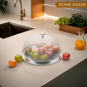 9 Inch Stainless Steel Mesh Food Cover Dome Dish Cover <b>Net</b> Basket for Kitchen Outdoor Picnic Food Protector Mosquito <b>Fly</b> Insect - Product Image 6