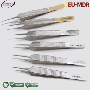 Surtechs Castroviejo Pince à ligature manuelle en acier inoxydable pour chirurgie mineure, instrument chirurgical dentaire et ophtalmique, certifiée CE Classe II - Product Image 4