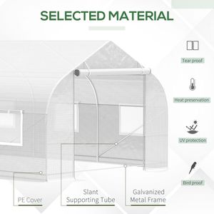 Serra Portatile da Esterno Ecologica in PVC, Moderna in Legno, Metallo, Acciaio e Plastica per Giardino Domestico, Design Pop-up per la Crescita delle Piante - Product Image 4