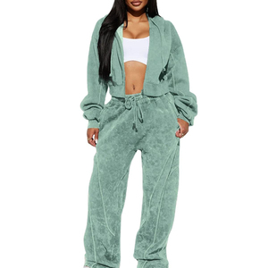 Conjunto Deportivo de 2 Piezas Personalizado para Mujer, Chándal para Gimnasio y Running, Chándal Femenino de Alta Calidad, Conjunto Deportivo de Sudadera para Mujer - Product Image 1