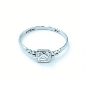 1.4 Grams <b>Crystal</b> <b>Ring</b> with Cubic Zirconia Elegant and Stylish Product Category - Product Image 2