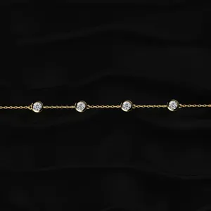 Pulseras de Diamantes Cultivados en Laboratorio con Corte Redondo y Claridad VVS-VS, con Diamantes CVD de Color D-F con Certificado IGI para Venta y Exportación - Product Image 3