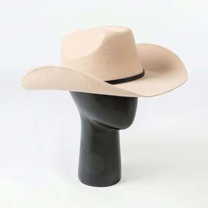 Sombrero Vaquero de Fieltro 100% Lana, Moda Otoño Invierno 2026, Estilo Casual para Exteriores y Fiestas, con Hebilla y Ala Ancha, Unisex - Product Image 2