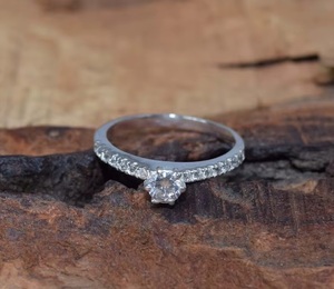 Anillo de Plata de Ley 925 con Circonita Cúbica, Joyería Elegante Hecha a Mano, Anillo de Moda al por Mayor para Mujer, Regalo - Product Image 2
