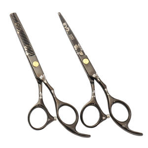 Ciseaux de barbier professionnels en acier inoxydable 4Cr13 de 6 pouces, plaqués bleu, pour droitiers, ciseaux de coiffeur, ciseaux de coupe de cheveux professionnels - Product Image 6