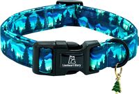 Collier pour chien solide, réglable avec boucle, pour petites races, confortable, style luxueux, toutes saisons, 100% coton, pour l'entraînement