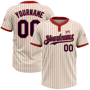 Jersey de Béisbol de Dos Botones con Precio Económico y Servicio OEM, Último Diseño, Transpirable, de Secado Rápido, Color Sólido - Product Image 1
